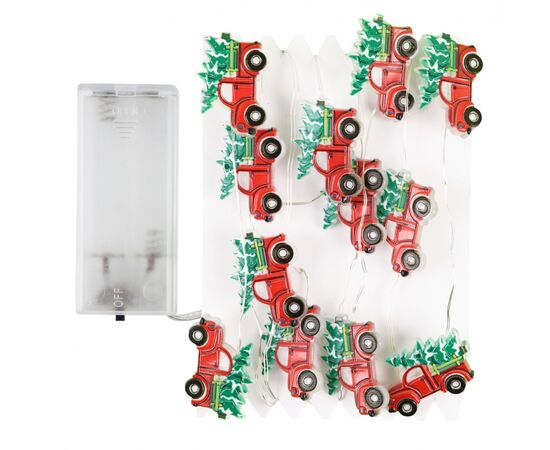 Гирлянда YES! Fun На медной проволоке Авто Санты 20 LED Тепло-белая 2.2 м На батарейках (801207), изображение 2 Гирлянда YES! Fun На медной проволоке Авто Санты 20 LED Тепло-белая 2.2 м На батарейках (801207), изображение 2