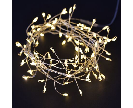 Гирлянда YES! Fun На медной проволоке Кластер 100 LED Тепло-белая 2.2 м На батарейках (801204), изображение 3 Гирлянда YES! Fun На медной проволоке Кластер 100 LED Тепло-белая 2.2 м На батарейках (801204), изображение 3