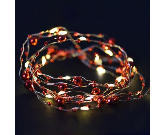 Гирлянда YES! Fun На медной проволоке Бусины 20 LED Тепло-белая 2.2 м На батарейках (801205), изображение 3 Гирлянда YES! Fun На медной проволоке Бусины 20 LED Тепло-белая 2.2 м На батарейках (801205), изображение 3