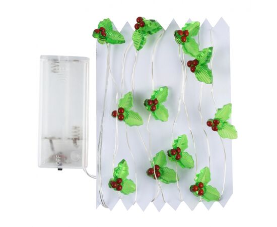 Гирлянда YES! Fun На медной проволоке Омела 20 LED Тепло-белая 2.2 м На батарейках (801210), изображение 2 Гирлянда YES! Fun На медной проволоке Омела 20 LED Тепло-белая 2.2 м На батарейках (801210), изображение 2