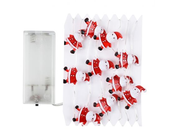 Гирлянда YES! Fun На медной проволоке Санта 20 LED Тепло-белая 2.2 м На батарейках (801211), изображение 2 Гирлянда YES! Fun На медной проволоке Санта 20 LED Тепло-белая 2.2 м На батарейках (801211), изображение 2