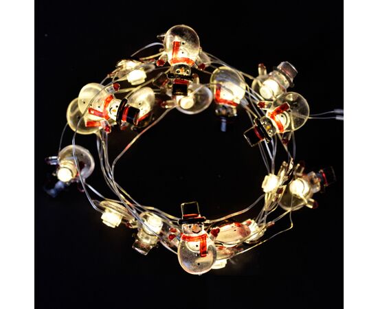 Гирлянда YES! Fun На медной проволоке Снеговики 20 LED Тепло-белая 2.2 м На батарейках (801213), изображение 3 Гирлянда YES! Fun На медной проволоке Снеговики 20 LED Тепло-белая 2.2 м На батарейках (801213), изображение 3