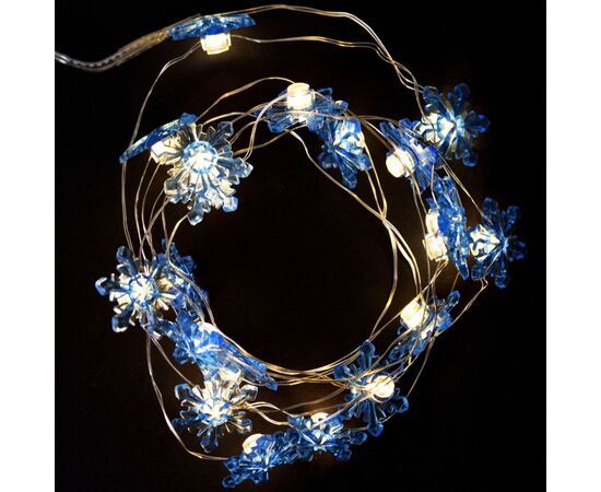 Гирлянда YES! Fun На медной проволоке Снежинки 20 LED Тепло-белая 2.2 м На батарейках (801212), изображение 3 Гирлянда YES! Fun На медной проволоке Снежинки 20 LED Тепло-белая 2.2 м На батарейках (801212), изображение 3