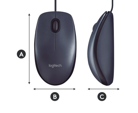 Мышка Logitech B100 Black (910-003357), изображение 8 Мышка Logitech B100 Black (910-003357), изображение 8