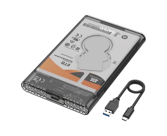 Карман внешний Maiwo 2.5" SATA/SSD HDD - USB3.1 Gen1 Type-C (K2510), изображение 2 Карман внешний Maiwo 2.5" SATA/SSD HDD - USB3.1 Gen1 Type-C (K2510), изображение 2