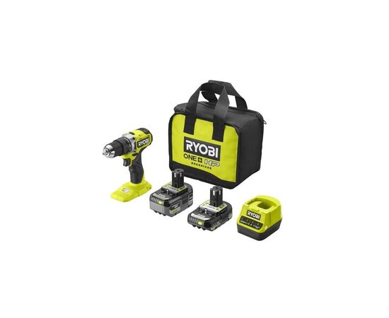 Шуруповерт Ryobi ударний ONE+ HP RPD18C-242S 18В, 1х2Ah, 1х4Ah, 54Нм 450·1700об/хв, сумка (5133004983)