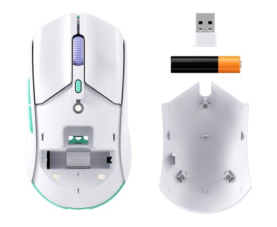 Мышка HyperX Pulsefire Haste 2 Core Wireless White (8R2E7AA), изображение 6 Мышка HyperX Pulsefire Haste 2 Core Wireless White (8R2E7AA), изображение 6