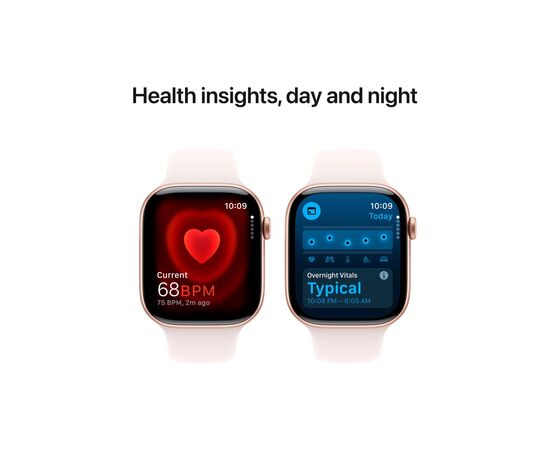 Смарт-часы Apple Watch Series 10 GPS 46mm Rose Gold Aluminium Case with Light Blush Sport Band - S/M (MWWT3QH/A), изображение 5 Смарт-часы Apple Watch Series 10 GPS 46mm Rose Gold Aluminium Case with Light Blush Sport Band - S/M (MWWT3QH/A), изображение 5