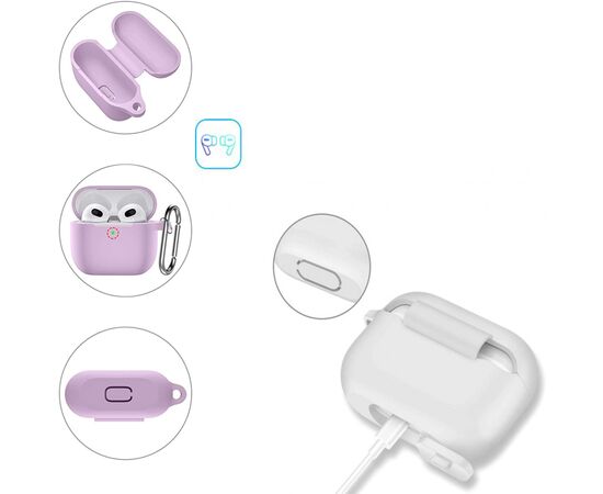 Чехол для наушников BeCover Silicon для Apple AirPods (3nd Gen) Transparancy (707232), изображение 3 Чехол для наушников BeCover Silicon для Apple AirPods (3nd Gen) Transparancy (707232), изображение 3