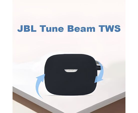 Чехол для наушников BeCover Silicon для JBL Tune Beam TWS Black (710187), изображение 3 Чехол для наушников BeCover Silicon для JBL Tune Beam TWS Black (710187), изображение 3