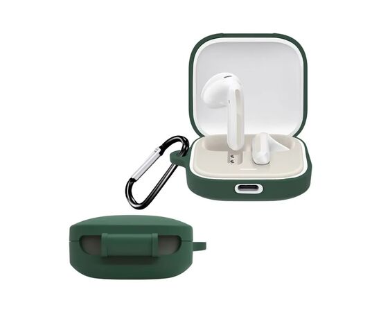 Чохол для навушників BeCover Silicon для Xiaomi Redmi Buds 6 Active Dark Green (712014)