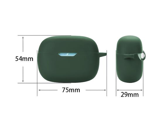 Чехол для наушников BeCover Silicon для JBL Wave Beam TWS Dark Green (710191), изображение 2 Чехол для наушников BeCover Silicon для JBL Wave Beam TWS Dark Green (710191), изображение 2