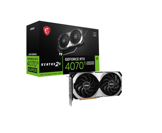 Видеокарта MSI GeForce RTX4070Ti SUPER 16Gb VENTUS 2X (RTX 4070 Ti SUPER 16G VENTUS 2X), изображение 6 Видеокарта MSI GeForce RTX4070Ti SUPER 16Gb VENTUS 2X (RTX 4070 Ti SUPER 16G VENTUS 2X), изображение 6