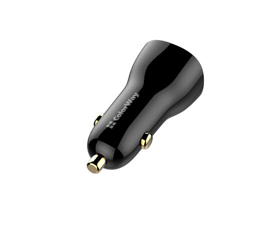 Зарядное устройство ColorWay PowerDelivery PPS USB (USB-A + USB-C) (60W) Black (CW-CHA046PD-BK), изображение 4 Зарядное устройство ColorWay PowerDelivery PPS USB (USB-A + USB-C) (60W) Black (CW-CHA046PD-BK), изображение 4