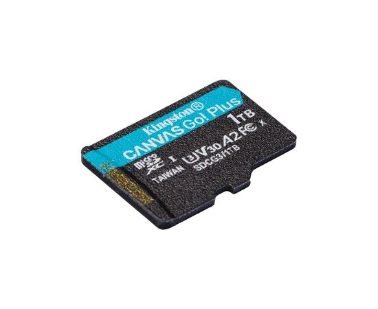 Карта памяти Kingston 1TB microSDXC class 10 UHS-I U3 A2 Canvas Go Plus (SDCG3/1TBSP), изображение 2 Карта памяти Kingston 1TB microSDXC class 10 UHS-I U3 A2 Canvas Go Plus (SDCG3/1TBSP), изображение 2