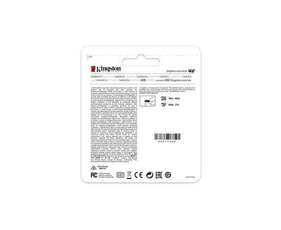 Карта памяти Kingston 1TB microSDXC class 10 UHS-I U3 A2 Canvas Go Plus (SDCG3/1TBSP), изображение 4 Карта памяти Kingston 1TB microSDXC class 10 UHS-I U3 A2 Canvas Go Plus (SDCG3/1TBSP), изображение 4