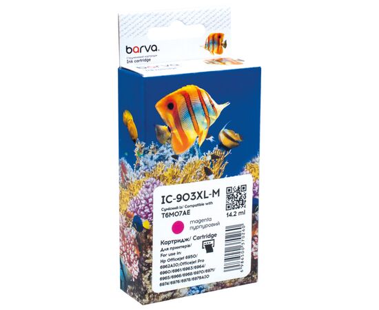 Картридж Barva HP 903XL (T6L91AE/T6M07AE) 825c, magenta (IC-903XL-M)