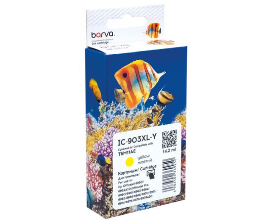 Картридж Barva HP 903XL (T6L95AE/T6M11AE) 825c yellow (IC-903XL-Y)