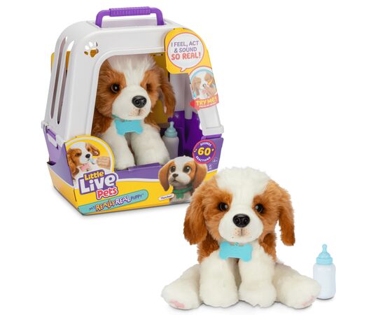 Интерактивная игрушка Moose ittle Live Pets Ласковый щенок (26548), изображение 2 Интерактивная игрушка Moose ittle Live Pets Ласковый щенок (26548), изображение 2