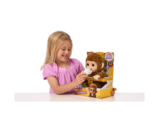 Интерактивная игрушка Moose Little Live Pets Маленькая обезьянка (26558), изображение 5 Интерактивная игрушка Moose Little Live Pets Маленькая обезьянка (26558), изображение 5