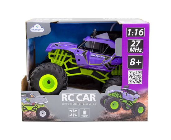 Радиоуправляемая игрушка Sulong Toys Bigfoot Off-road - Violet (1:16, 27 МГц (MHz)) (SL-358RHV), изображение 2 Радиоуправляемая игрушка Sulong Toys Bigfoot Off-road - Violet (1:16, 27 МГц (MHz)) (SL-358RHV), изображение 2