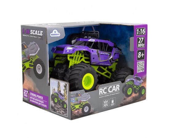Радиоуправляемая игрушка Sulong Toys Bigfoot Off-road - Violet (1:16, 27 МГц (MHz)) (SL-358RHV), изображение 3 Радиоуправляемая игрушка Sulong Toys Bigfoot Off-road - Violet (1:16, 27 МГц (MHz)) (SL-358RHV), изображение 3