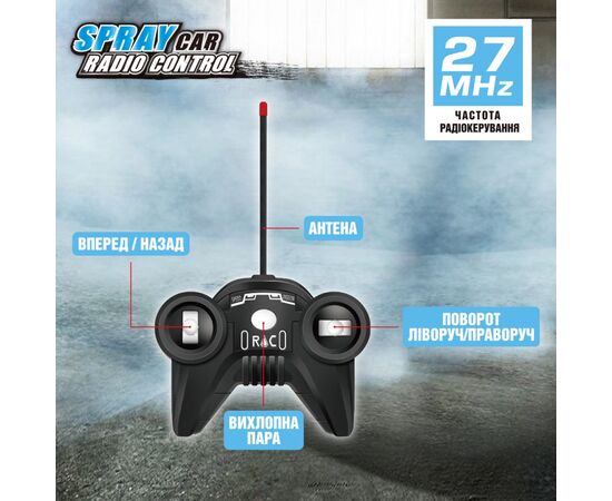 Радиоуправляемая игрушка Sulong Toys Spray Car - Sport (голубой, 1:24, свет, функция туман) (SL-354RHBL), изображение 11
