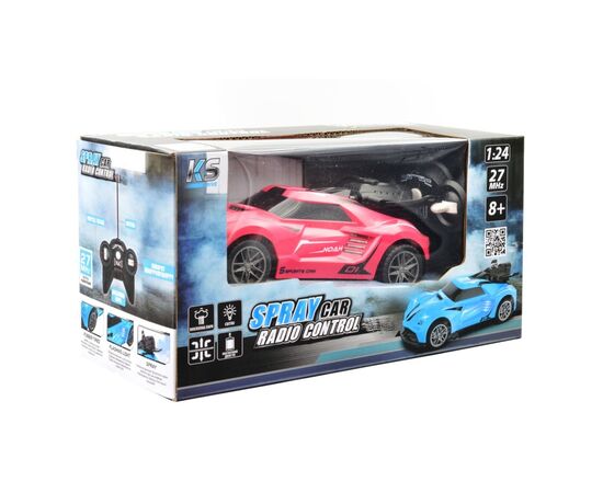 Радиоуправляемая игрушка Sulong Toys Spray Car - Sport (розовый, 1:24, свет, функция туман) (SL-354RHP), изображение 7