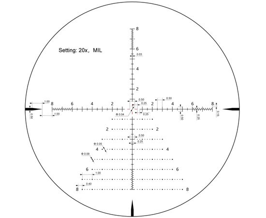 Оптический прицел Vector Optics Taurus 3-24x56 (34 мм) illum. SFP ED (SCOL-55), изображение 12 Оптический прицел Vector Optics Taurus 3-24x56 (34 мм) illum. SFP ED (SCOL-55), изображение 12