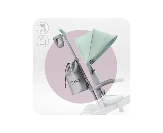 Детский велосипед MoMi Solivia green 4 в 1 (ROTR00018), изображение 3