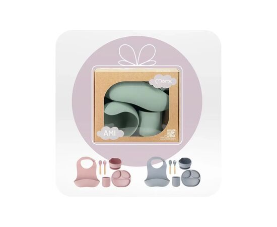 Набор детской посуды MoMi AMI green (AKCE00045), изображение 6 Набор детской посуды MoMi AMI green (AKCE00045), изображение 6