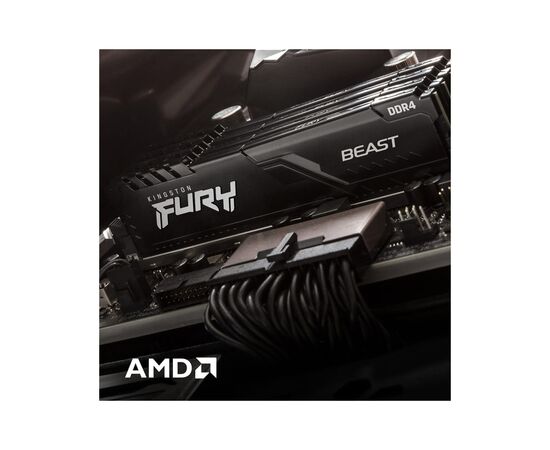 Модуль памяти для компьютера DDR4 128GB (4x32GB) 3200 MHz Fury Beast Black Kingston Fury (ex.HyperX) (KF432C16BBK4/128), изображение 7 Модуль памяти для компьютера DDR4 128GB (4x32GB) 3200 MHz Fury Beast Black Kingston Fury (ex.HyperX) (KF432C16BBK4/128), изображение 7