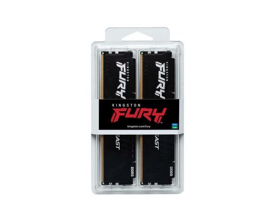 Модуль памяти для компьютера DDR5 32GB (2x16GB) 6000 MHz Fury Beast Black Kingston Fury (ex.HyperX) (KF560C36BBE2K2-32), изображение 4 Модуль памяти для компьютера DDR5 32GB (2x16GB) 6000 MHz Fury Beast Black Kingston Fury (ex.HyperX) (KF560C36BBE2K2-32), изображение 4
