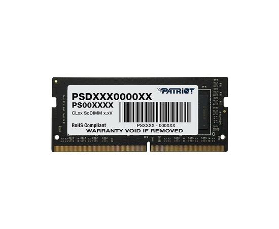 Модуль памяти для ноутбука SoDIMM DDR4 8GB 3200 MHz Patriot (PSD48G32002S)