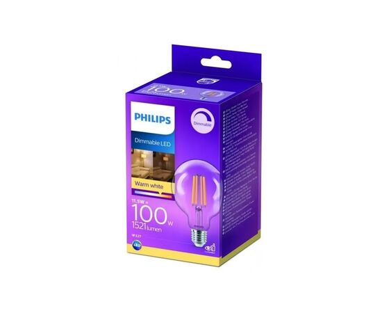 Лампочка Philips Classic 100W G95 E27 WW CL (929002429666)