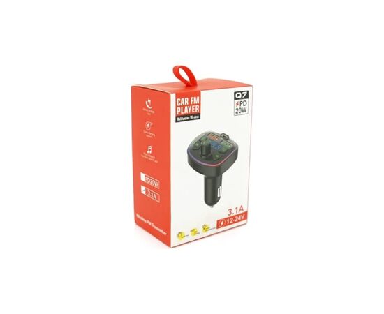 FM модулятор Voltronic Q7 з еквалайзером, 3.1A, PD18W, USB, TF (FM-Q7EQ), изображение 4 FM модулятор Voltronic Q7 з еквалайзером, 3.1A, PD18W, USB, TF (FM-Q7EQ), изображение 4