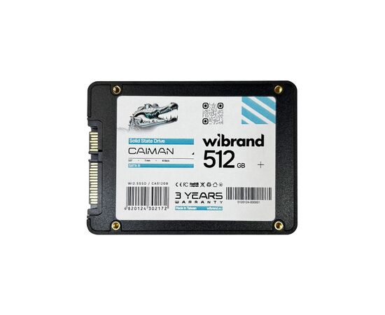 Накопитель SSD 2.5" 512GB Caiman Wibrand (WI2.5SSD/CA512GB), изображение 2 Накопитель SSD 2.5" 512GB Caiman Wibrand (WI2.5SSD/CA512GB), изображение 2