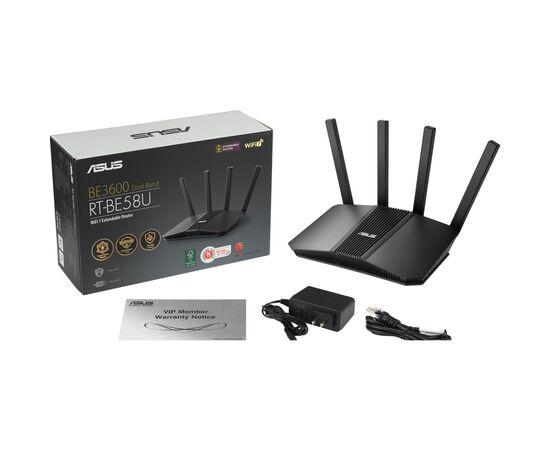 Маршрутизатор ASUS RT-BE58U (90IG0910-MO3C00), изображение 5 Маршрутизатор ASUS RT-BE58U (90IG0910-MO3C00), изображение 5
