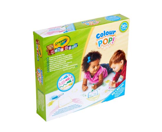 Набор для творчества Crayola Mini Kids Многоразовый коврик для рисования, с фломастером (81-8132), изображение 6 Набор для творчества Crayola Mini Kids Многоразовый коврик для рисования, с фломастером (81-8132), изображение 6