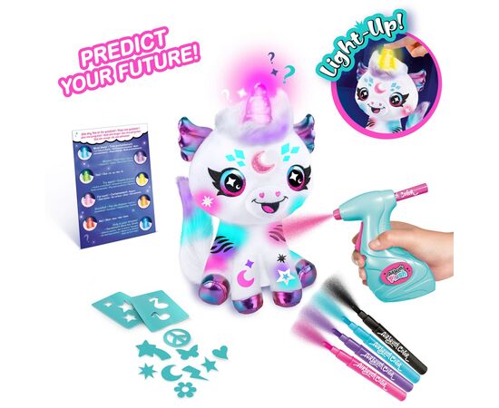 Набор для творчества Canal Toys DIY Airbrush Plush Единорог Космик с сияющим рогом (AIR028), изображение 7 Набор для творчества Canal Toys DIY Airbrush Plush Единорог Космик с сияющим рогом (AIR028), изображение 7