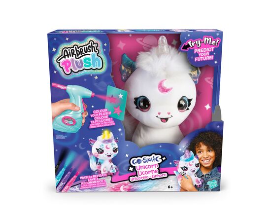 Набір для творчості Canal Toys DIY Airbrush Plush Єдиноріг Космік с сяючим рогом (AIR028)