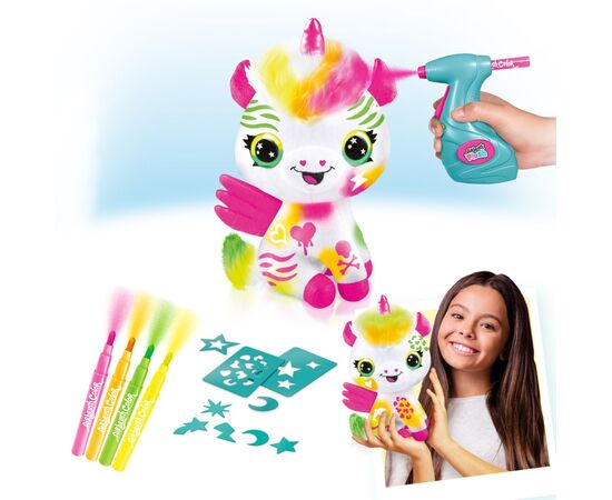 Набор для творчества Canal Toys DIY Airbrush Plush Единорог Неон (AIR024), изображение 12 Набор для творчества Canal Toys DIY Airbrush Plush Единорог Неон (AIR024), изображение 12