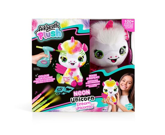 Набор для творчества Canal Toys DIY Airbrush Plush Единорог Неон (AIR024), изображение 5 Набор для творчества Canal Toys DIY Airbrush Plush Единорог Неон (AIR024), изображение 5