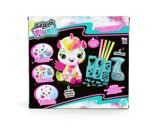 Набор для творчества Canal Toys DIY Airbrush Plush Единорог Неон (AIR024), изображение 6 Набор для творчества Canal Toys DIY Airbrush Plush Единорог Неон (AIR024), изображение 6