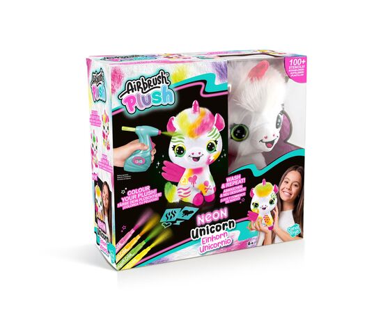Набір для творчості Canal Toys DIY Airbrush Plush Єдиноріг Неон (AIR024)