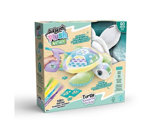 Набір для творчості Canal Toys DIY Airbrush Plush Nature Зелена Черепаха (OFG280)
