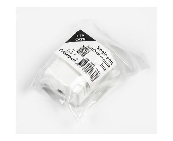 Компьютерная розетка Cablexpert RJ45x1 FTP, cat.6 (NCAC-1F6-01), изображение 2 Компьютерная розетка Cablexpert RJ45x1 FTP, cat.6 (NCAC-1F6-01), изображение 2