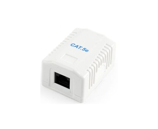 Компьютерная розетка Cablexpert RJ45x1 UTP, cat.5e (NCAC-1U5E-01)