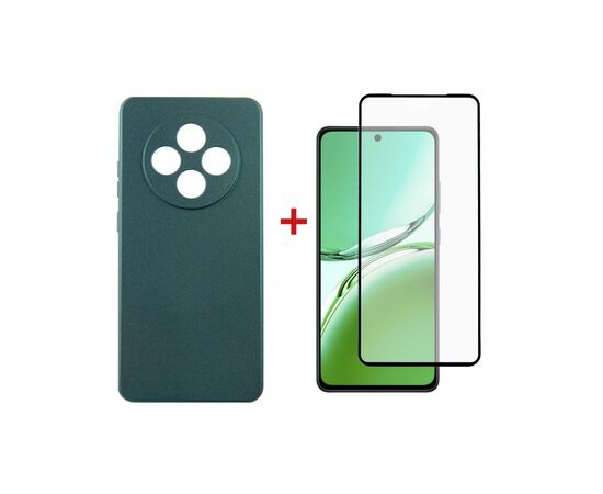 Чохол до мобільного телефона Dengos Oppo Reno 12 F/FS Soft + glass (Green) (DG-KM-115)