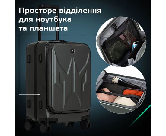 Чемодан Acer Predator Street_Sty 20'' Black (GP.BAG11.003), изображение 11 Чемодан Acer Predator Street_Sty 20'' Black (GP.BAG11.003), изображение 11